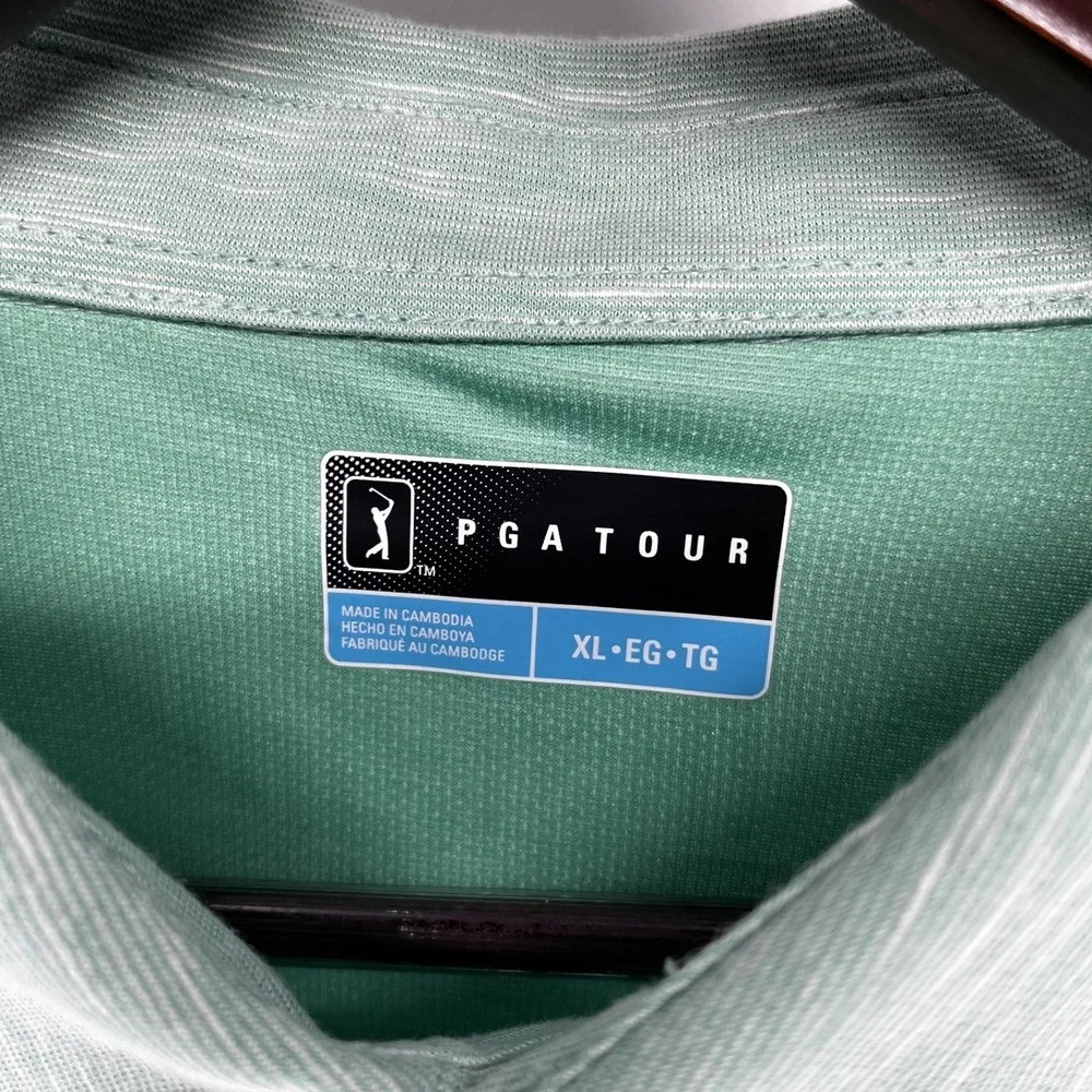 PGA Tour  golf polo shirt XL New with Tags, Defect:  little tear on right sleeve - Picture 3 of 6